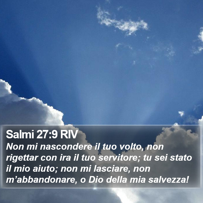 Salmi 27:9 RIV Bible Study