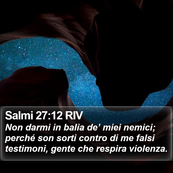 Salmi 27:12 RIV Bible Study