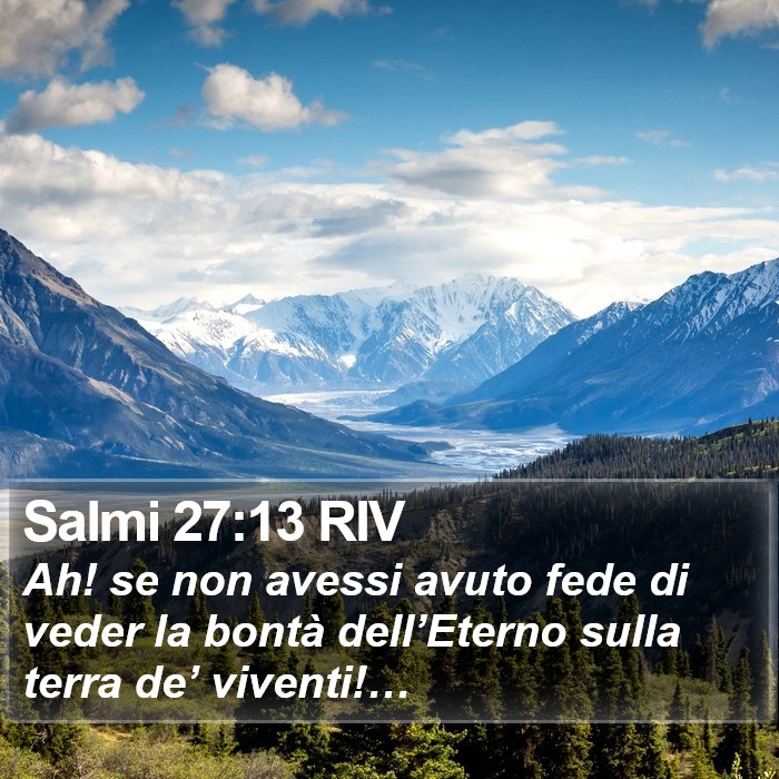 Salmi 27:13 RIV Bible Study