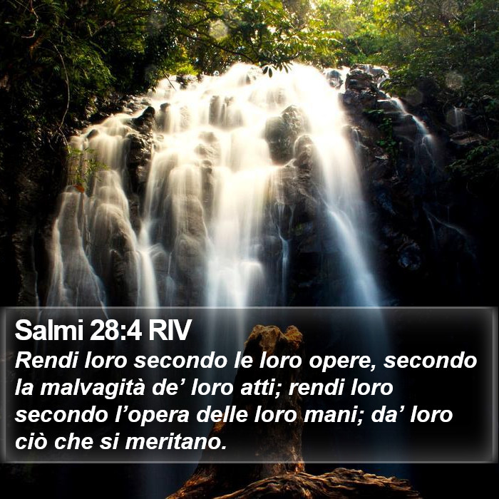 Salmi 28:4 RIV Bible Study