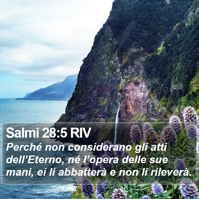 Salmi 28:5 RIV Bible Study