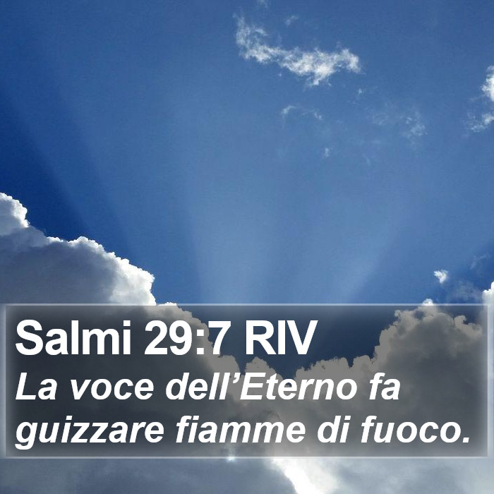 Salmi 29:7 RIV Bible Study