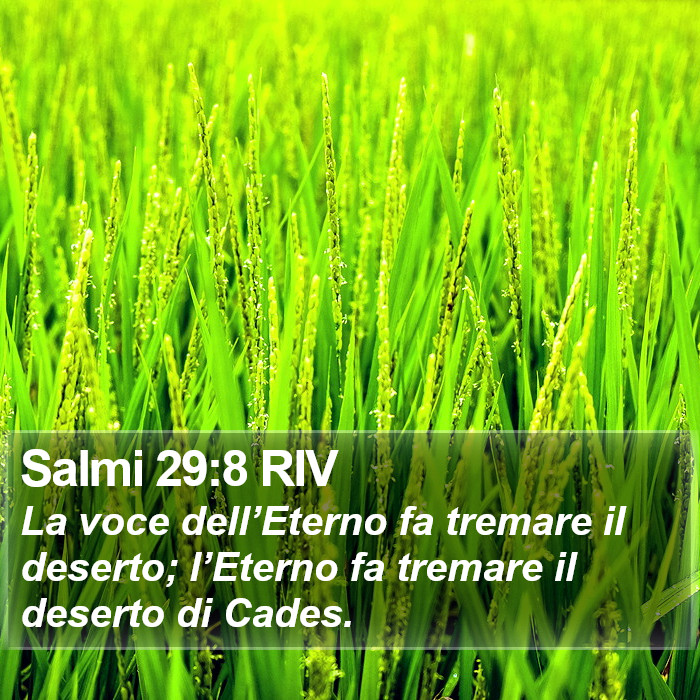 Salmi 29:8 RIV Bible Study