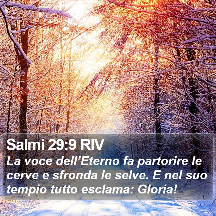 Salmi 29:9 RIV Bible Study