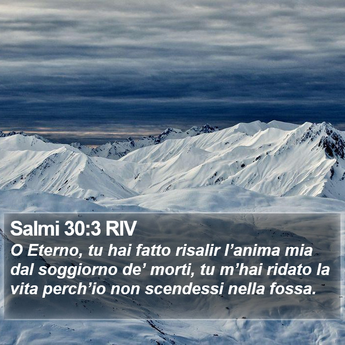 Salmi 30:3 RIV Bible Study