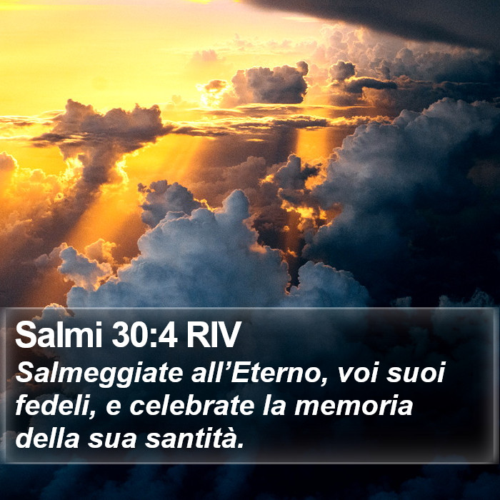 Salmi 30:4 RIV Bible Study