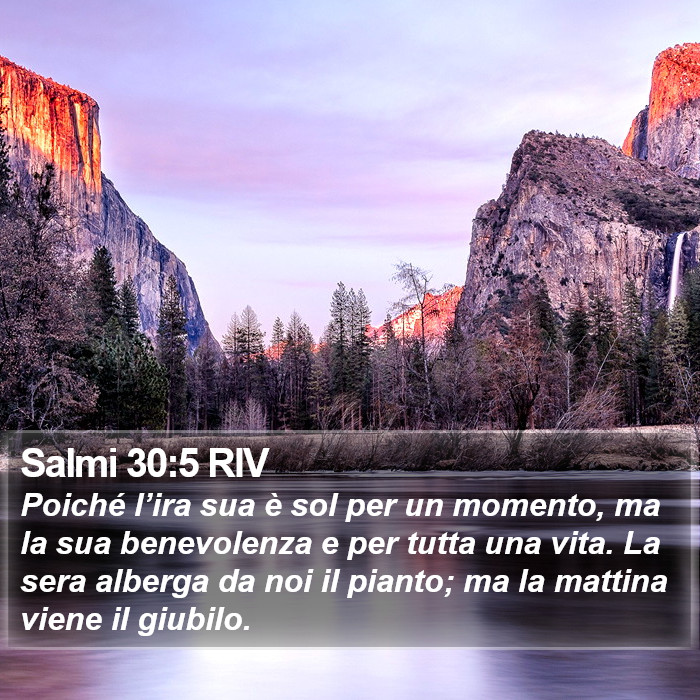 Salmi 30:5 RIV Bible Study