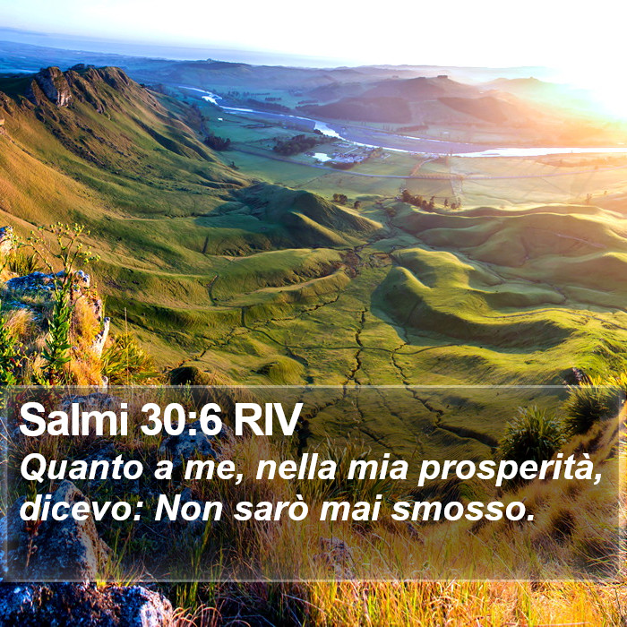 Salmi 30:6 RIV Bible Study