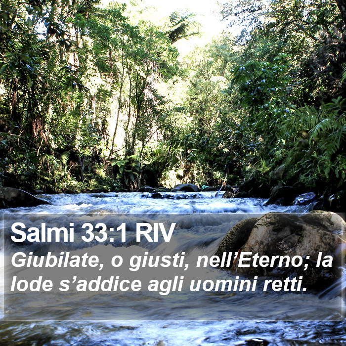 Salmi 33:1 RIV Bible Study