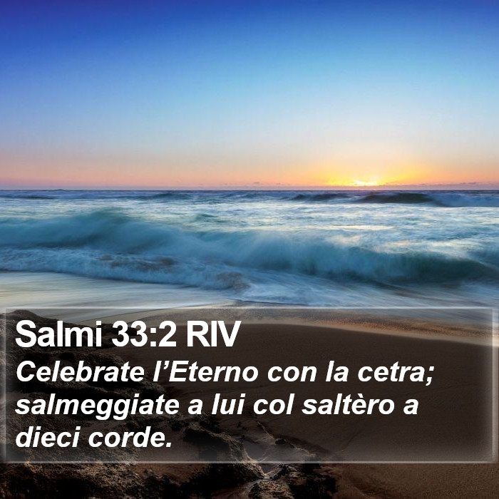 Salmi 33:2 RIV Bible Study