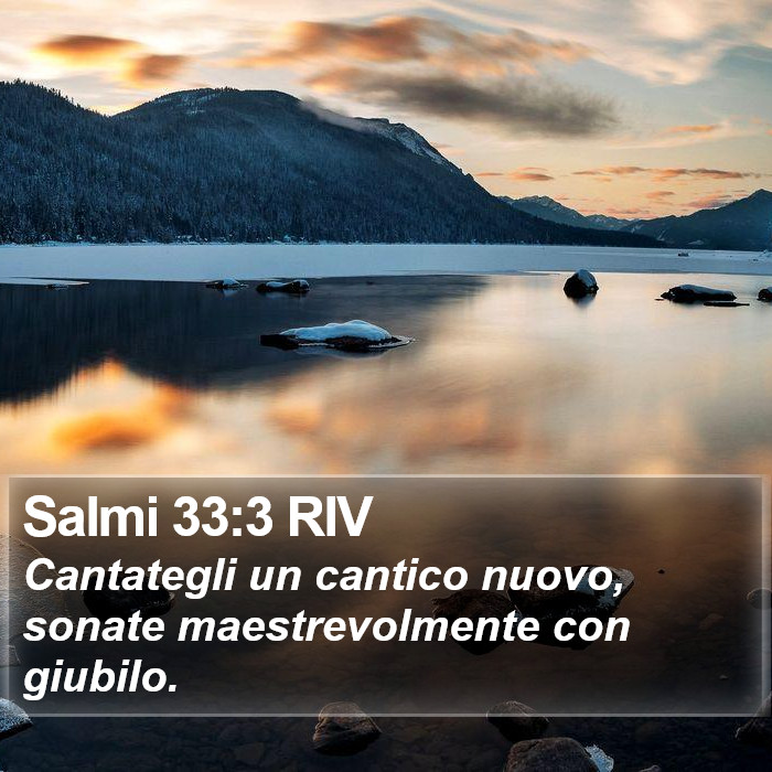 Salmi 33:3 RIV Bible Study