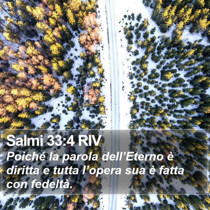 Salmi 33:4 RIV Bible Study