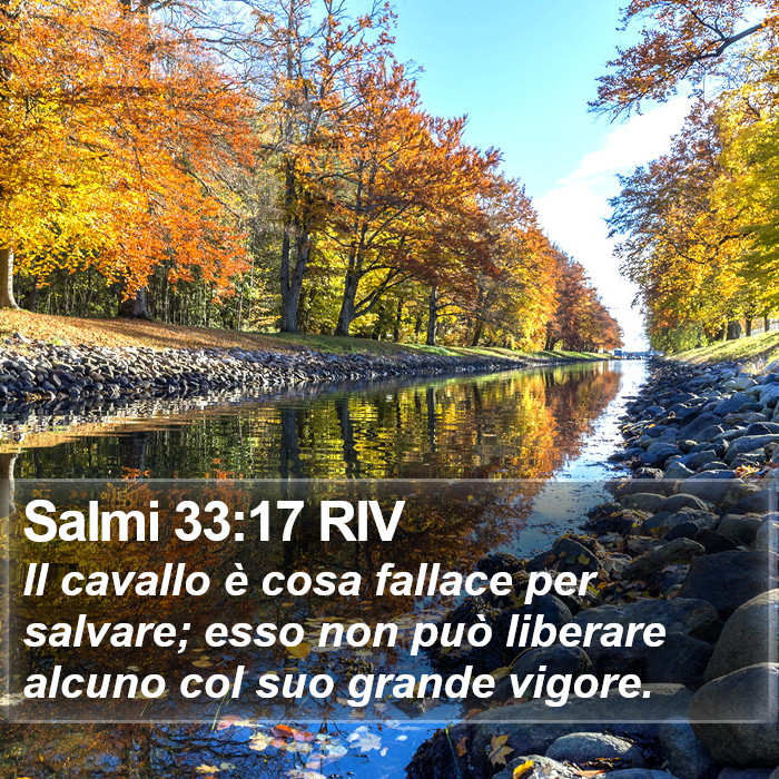 Salmi 33:17 RIV Bible Study