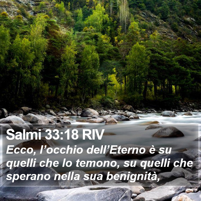 Salmi 33:18 RIV Bible Study