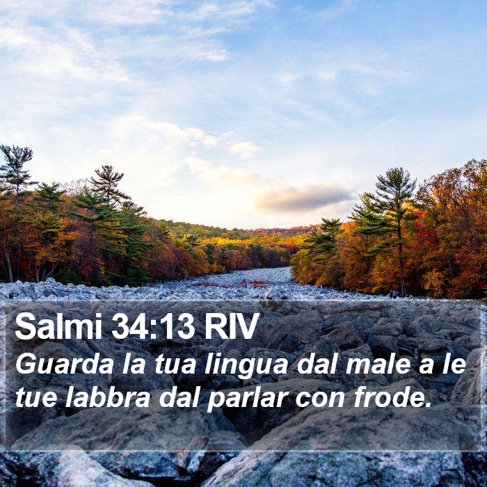 Salmi 34:13 RIV Bible Study