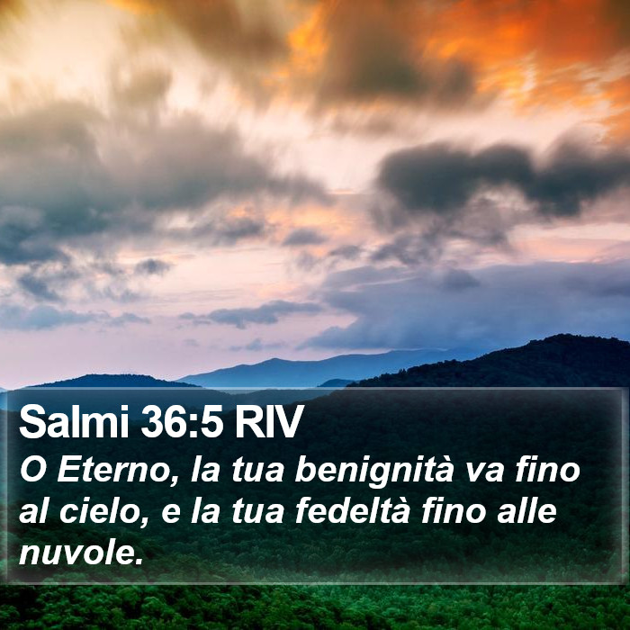 Salmi 36:5 RIV Bible Study