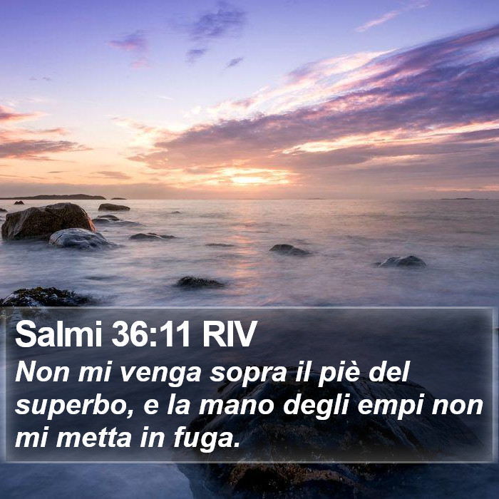 Salmi 36:11 RIV Bible Study
