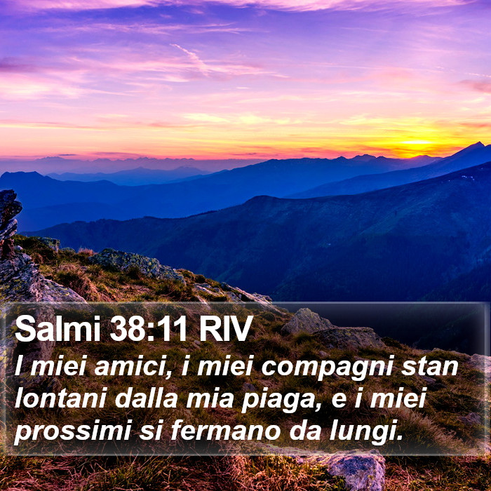 Salmi 38:11 RIV Bible Study