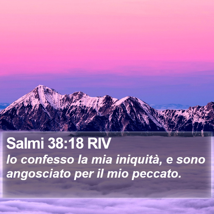 Salmi 38:18 RIV Bible Study