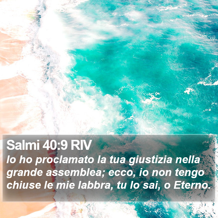 Salmi 40:9 RIV Bible Study