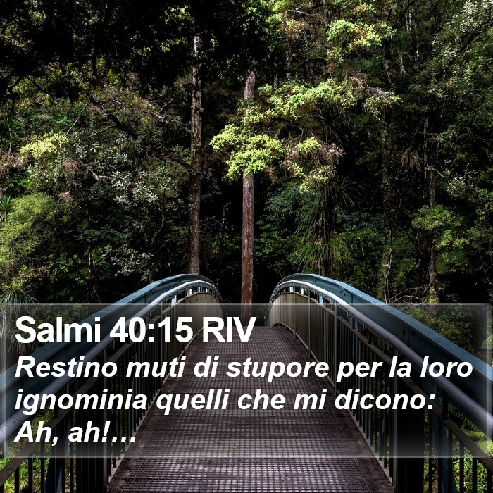 Salmi 40:15 RIV Bible Study