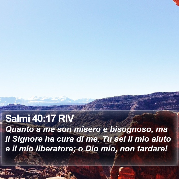 Salmi 40:17 RIV Bible Study