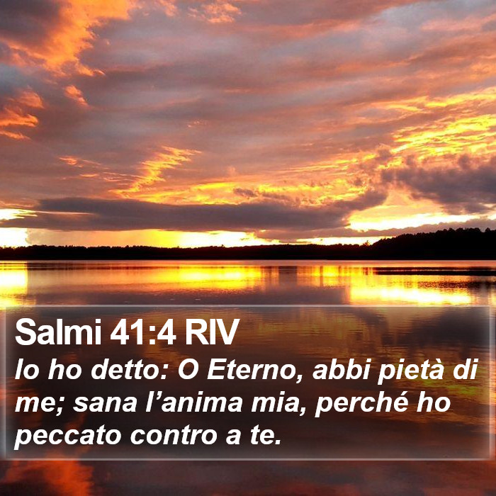 Salmi 41:4 RIV Bible Study