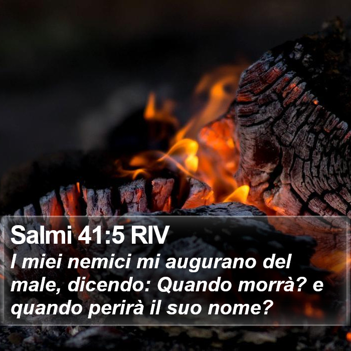 Salmi 41:5 RIV Bible Study