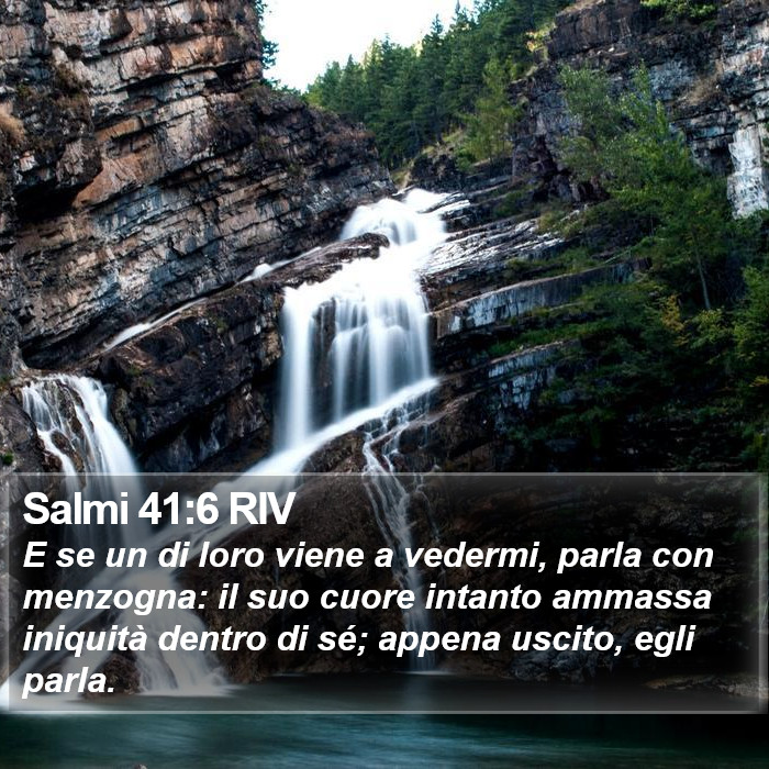 Salmi 41:6 RIV Bible Study