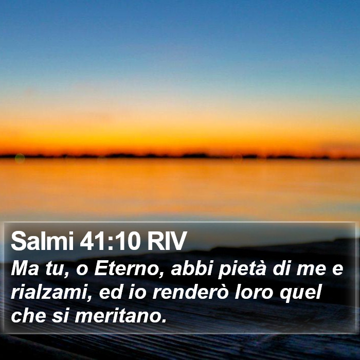 Salmi 41:10 RIV Bible Study