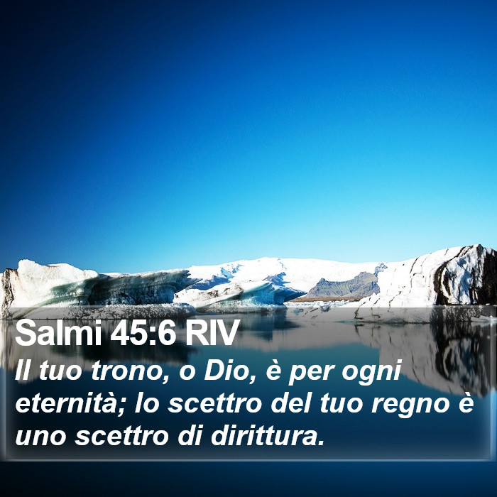 Salmi 45:6 RIV Bible Study