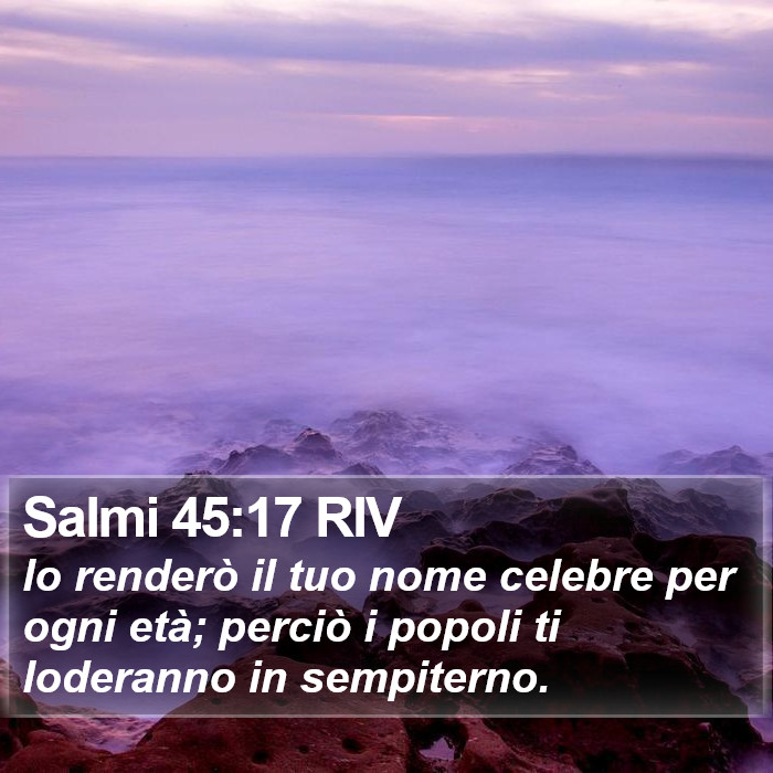 Salmi 45:17 RIV Bible Study