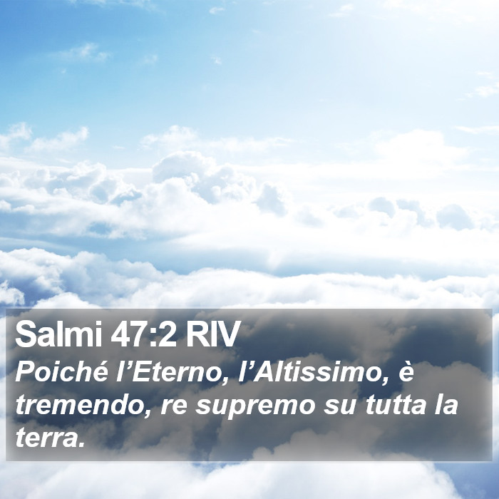 Salmi 47:2 RIV Bible Study