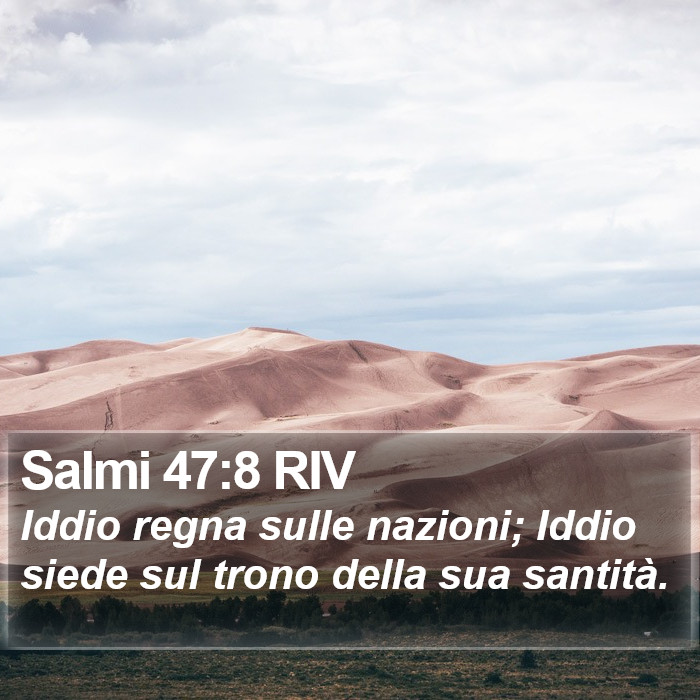 Salmi 47:8 RIV Bible Study