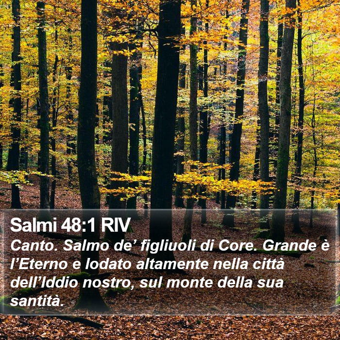 Salmi 48:1 RIV Bible Study