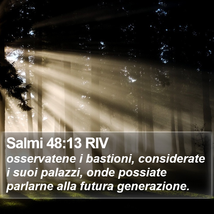 Salmi 48:13 RIV Bible Study