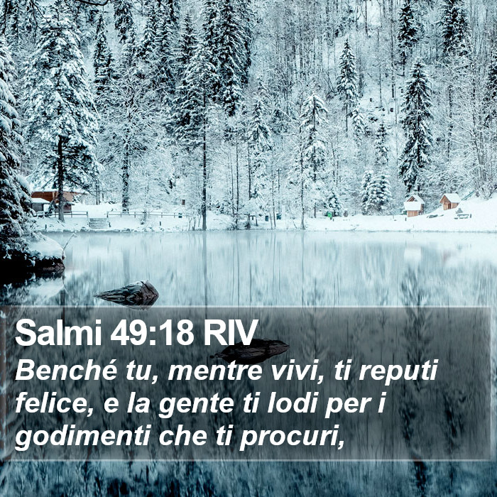 Salmi 49:18 RIV Bible Study