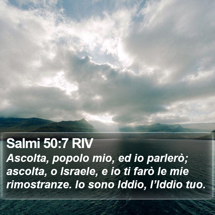 Salmi 50:7 RIV Bible Study