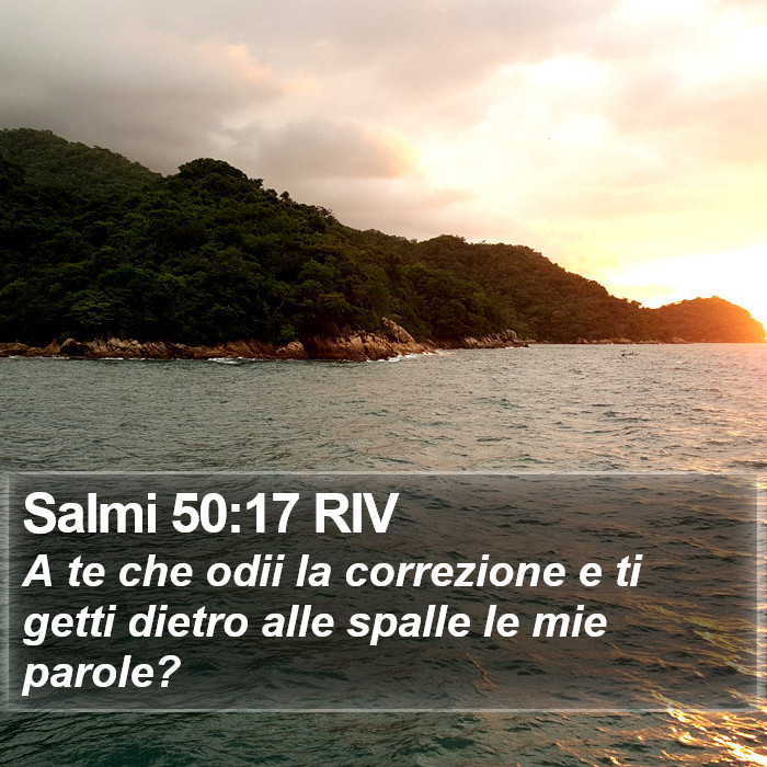 Salmi 50:17 RIV Bible Study