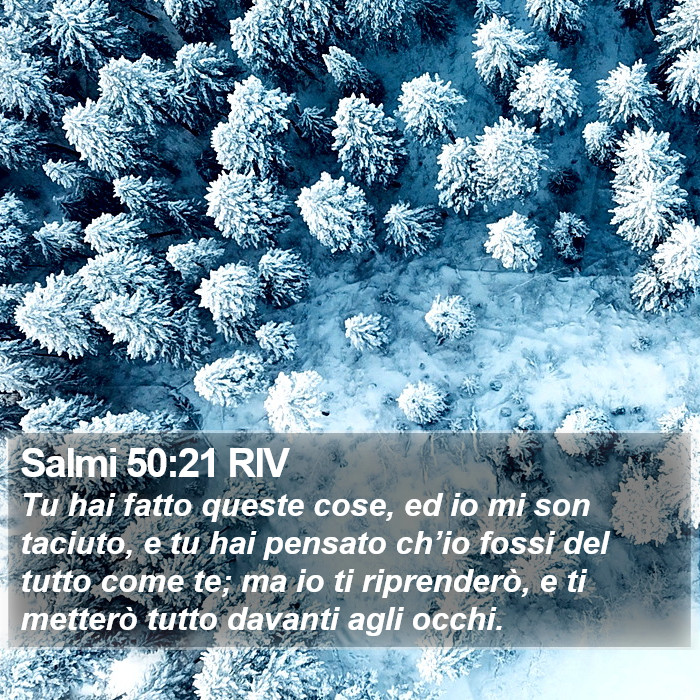 Salmi 50:21 RIV Bible Study