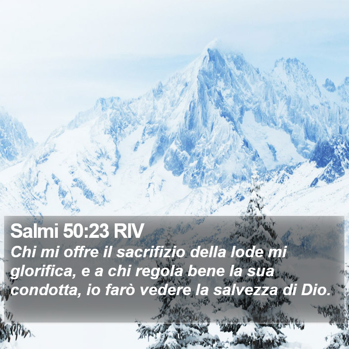 Salmi 50:23 RIV Bible Study