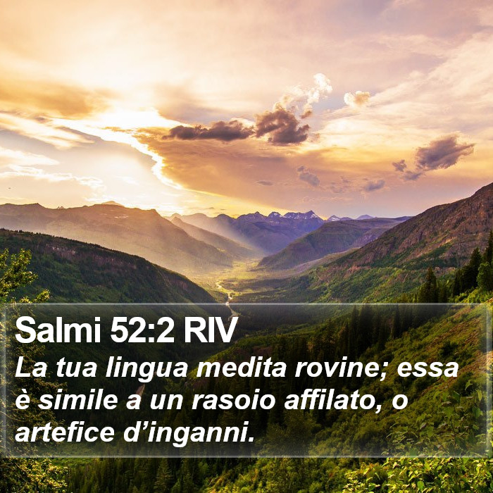 Salmi 52:2 RIV Bible Study