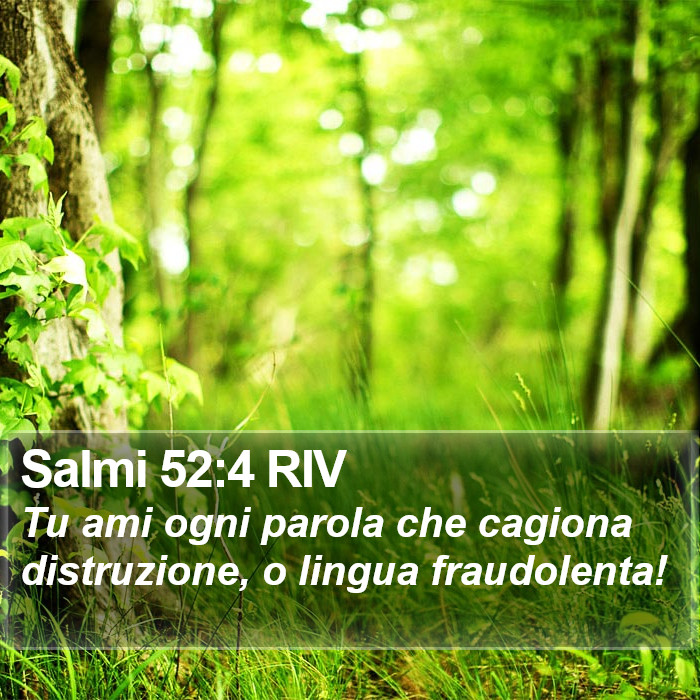 Salmi 52:4 RIV Bible Study