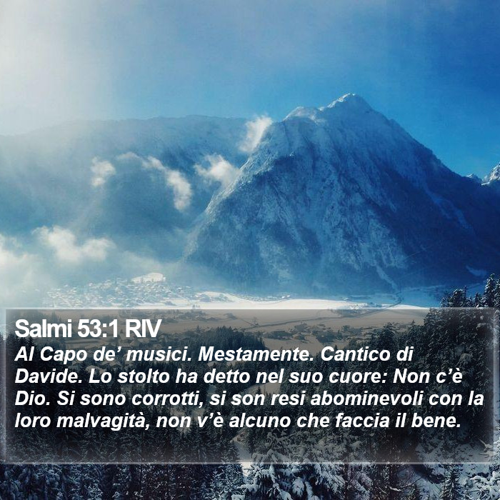 Salmi 53:1 RIV Bible Study