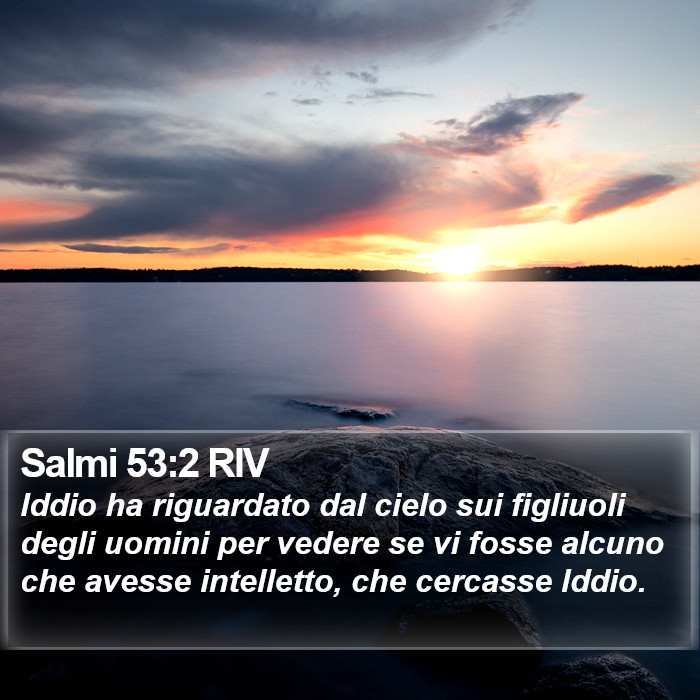 Salmi 53:2 RIV Bible Study