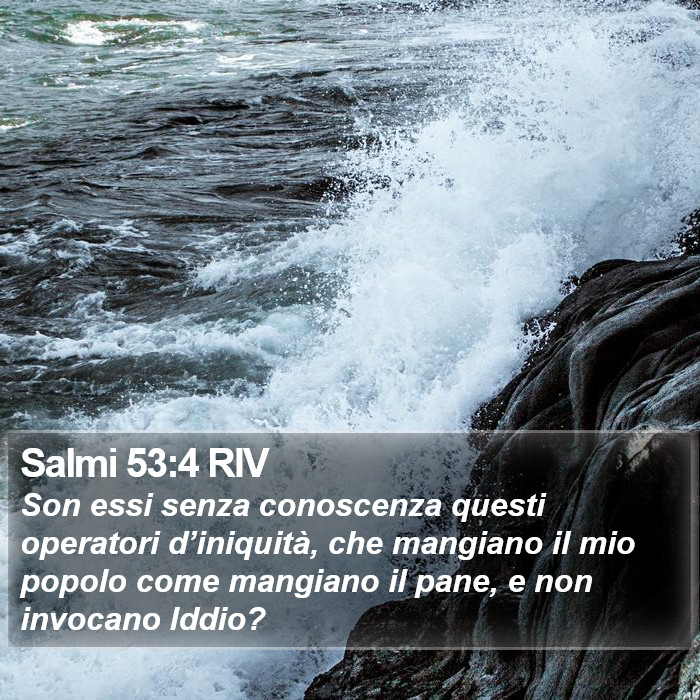 Salmi 53:4 RIV Bible Study