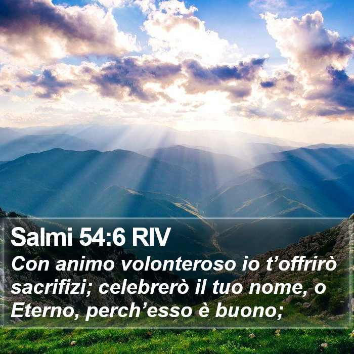 Salmi 54:6 RIV Bible Study