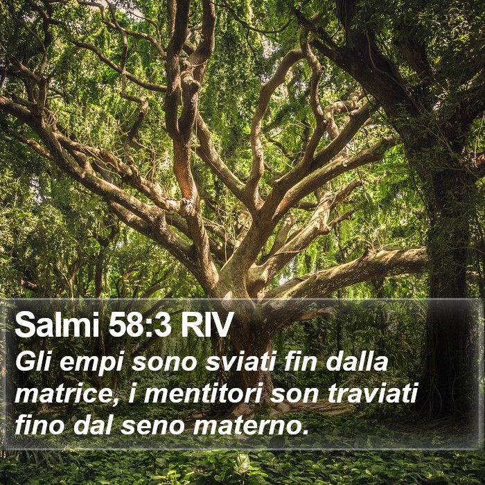 Salmi 58:3 RIV Bible Study
