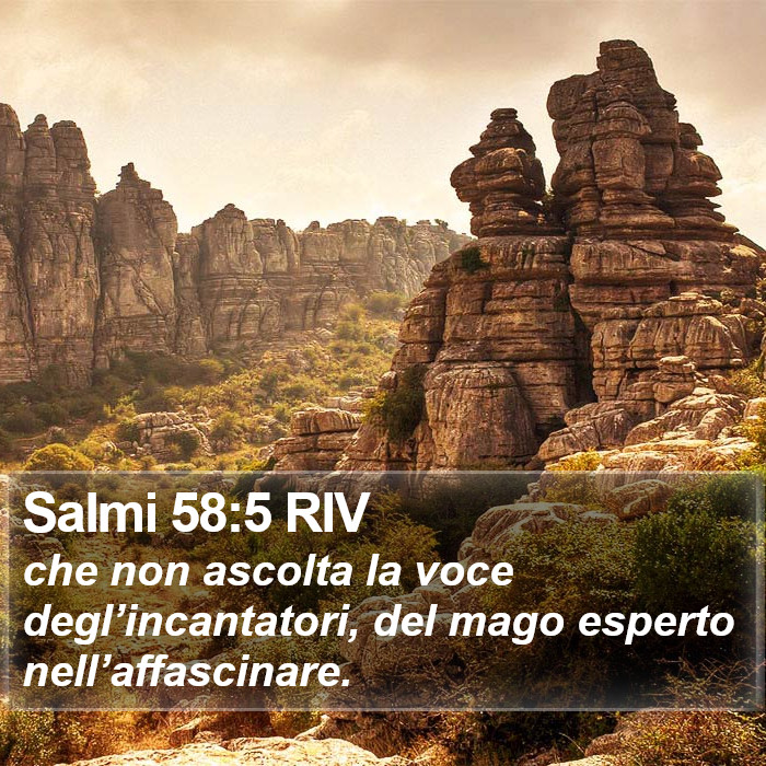 Salmi 58:5 RIV Bible Study