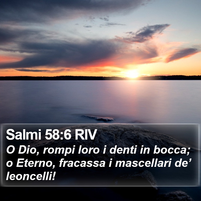 Salmi 58:6 RIV Bible Study